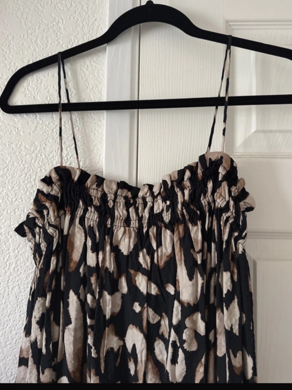 NWT H&M Leopard Print Maxi Dress with Spaghetti Straps - Picture 3 of 5
